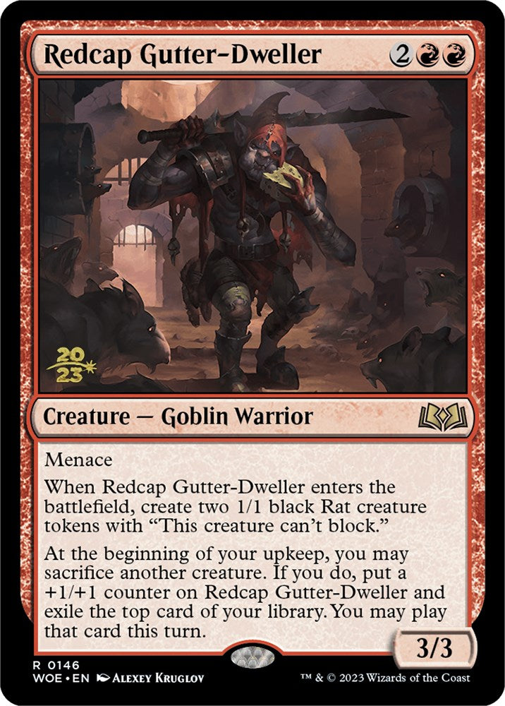 Redcap Gutter-Dweller [Wilds of Eldraine Prerelease Promos] | Nerdhalla Games