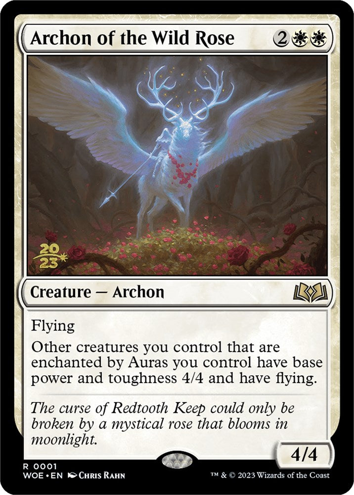 Archon of the Wild Rose [Wilds of Eldraine Prerelease Promos] | Nerdhalla Games