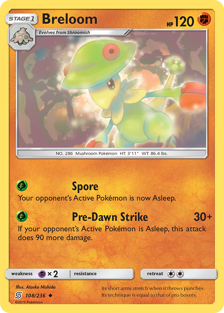 Breloom (108/236) [Sun & Moon: Unified Minds] | Nerdhalla Games