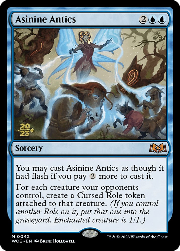 Asinine Antics [Wilds of Eldraine Prerelease Promos] | Nerdhalla Games