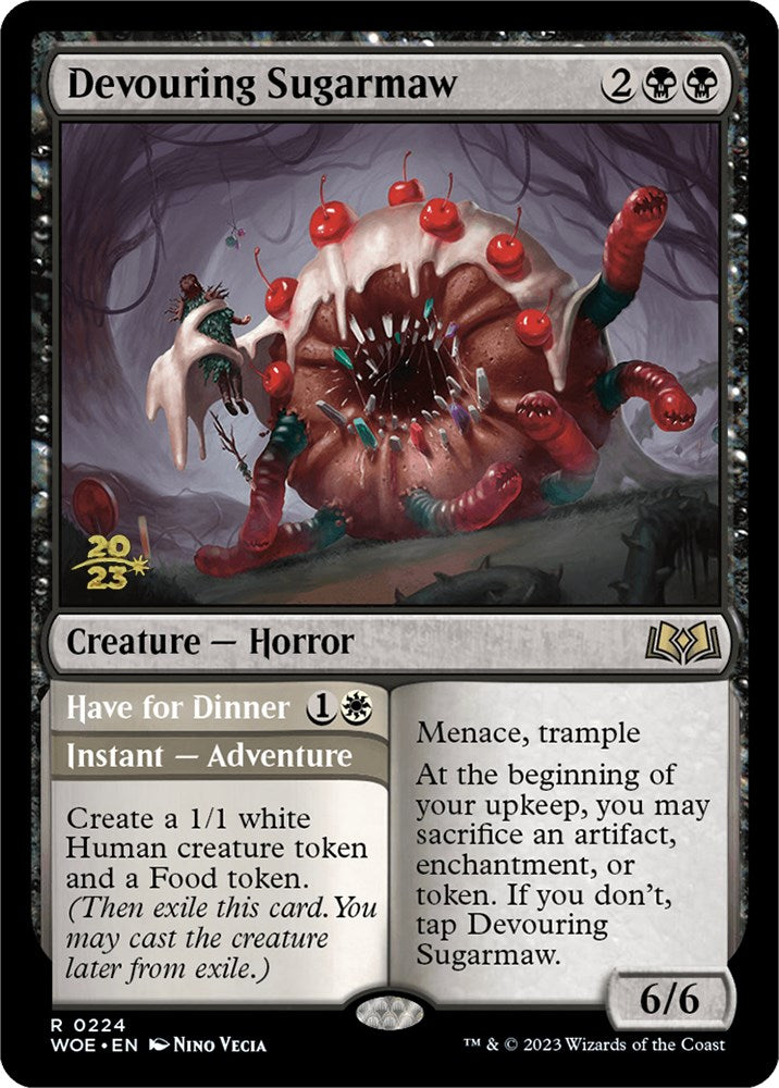 Devouring Sugarmaw // Have for Dinner [Wilds of Eldraine Prerelease Promos] | Nerdhalla Games