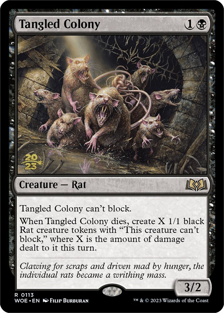 Tangled Colony [Wilds of Eldraine Prerelease Promos] | Nerdhalla Games