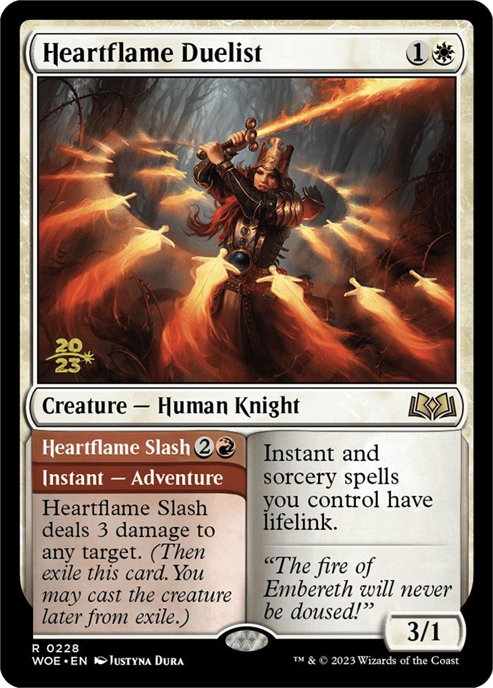 Heartflame Duelist // Heatflame Duelist (Promo Pack) [Wilds of Eldraine Promos] | Nerdhalla Games