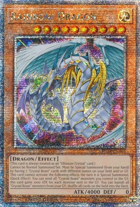 Rainbow Dragon [TN23-EN004] Quarter Century Secret Rare | Nerdhalla Games