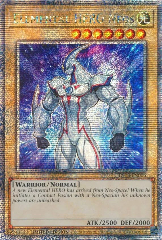 Elemental HERO Neos [TN23-EN006] Quarter Century Secret Rare | Nerdhalla Games