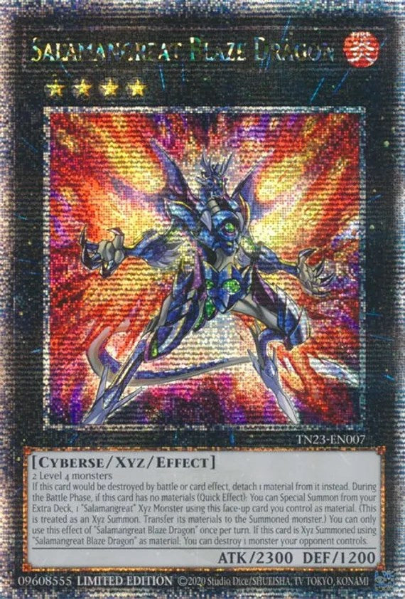 Salamangreat Blaze Dragon [TN23-EN007] Quarter Century Secret Rare | Nerdhalla Games