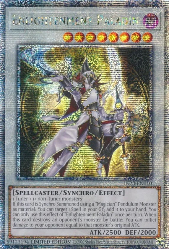 Enlightenment Paladin [TN23-EN010] Quarter Century Secret Rare | Nerdhalla Games