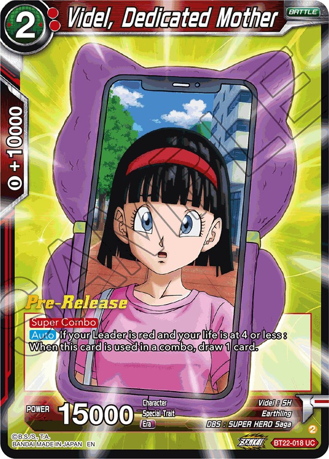 Videl, Dedicated Mother (BT22-018) [Critical Blow Prerelease Promos] | Nerdhalla Games