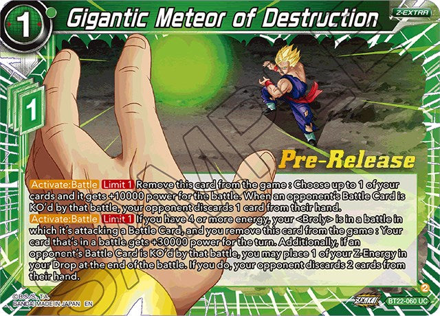 Gigantic Meteor of Destruction (BT22-060) [Critical Blow Prerelease Promos] | Nerdhalla Games