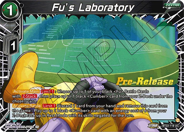 Fu's Laboratory (BT22-118) [Critical Blow Prerelease Promos] | Nerdhalla Games