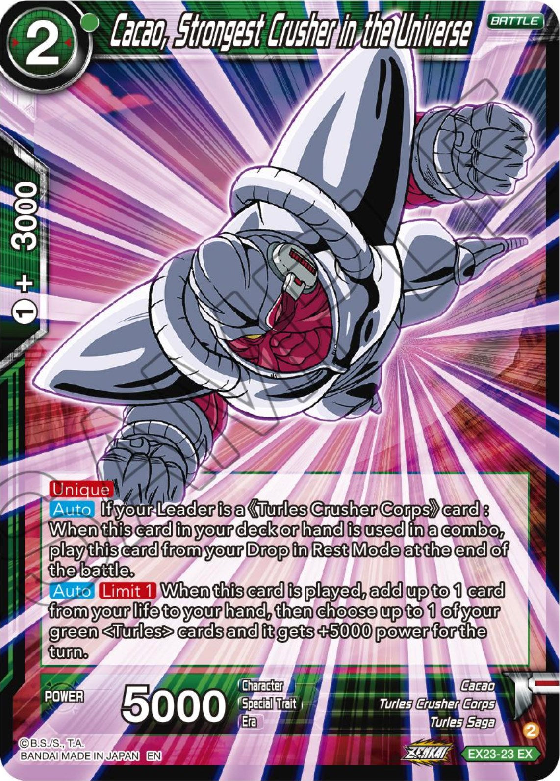 Cacao, Strongest Crusher in the Universe (EX23-23) [Premium Anniversary Box 2023] | Nerdhalla Games