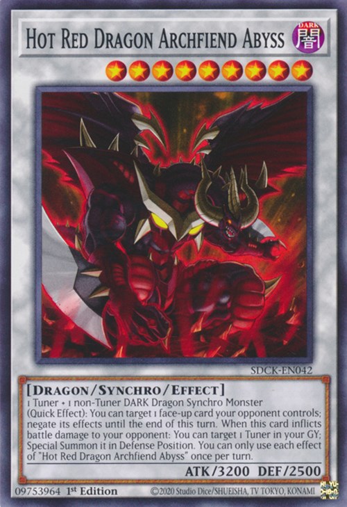 Hot Red Dragon Archfiend Abyss [SDCK-EN042] Common | Nerdhalla Games