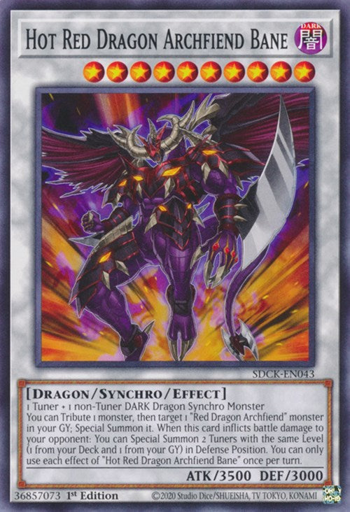 Hot Red Dragon Archfiend Bane [SDCK-EN043] Common | Nerdhalla Games