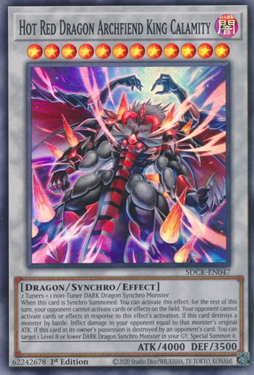 Hot Red Dragon Archfiend King Calamity [SDCK-EN047] Super Rare | Nerdhalla Games