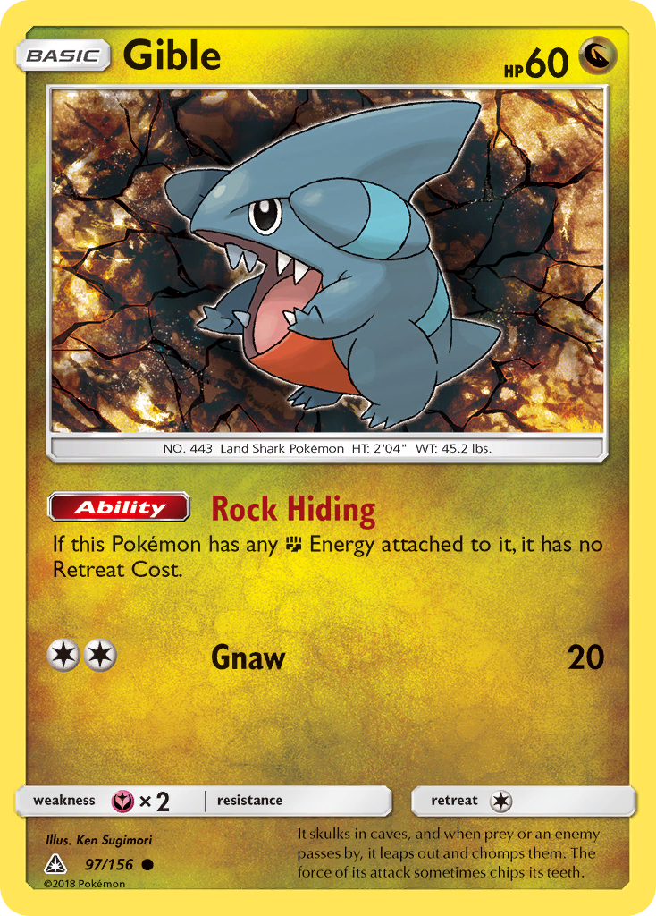 Gible (97/156) [Sun & Moon: Ultra Prism] | Nerdhalla Games