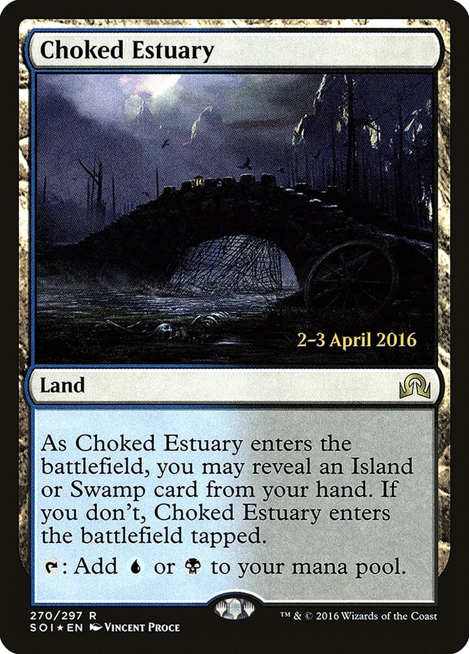 Choked Estuary [Shadows over Innistrad Prerelease Promos] | Nerdhalla Games