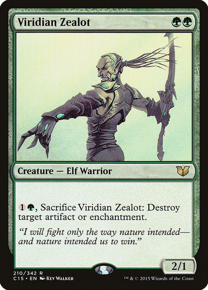 Viridian Zealot [Commander 2015] | Nerdhalla Games