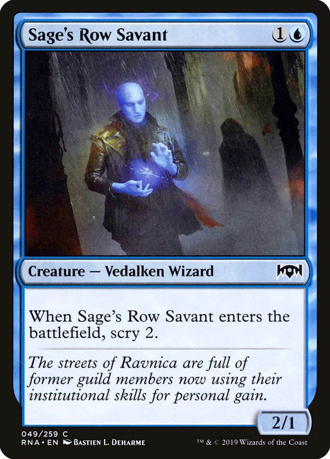 Sage's Row Savant [Ravnica Allegiance] | Nerdhalla Games