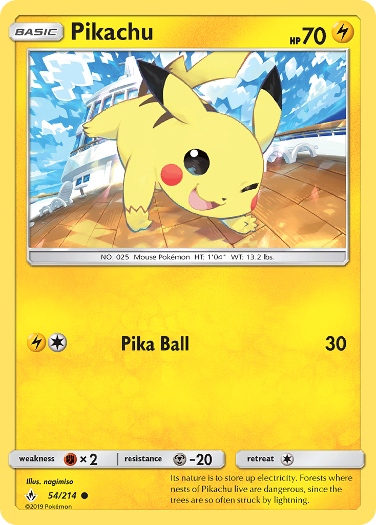 Pikachu (54/214) [Sun & Moon: Unbroken Bonds] | Nerdhalla Games