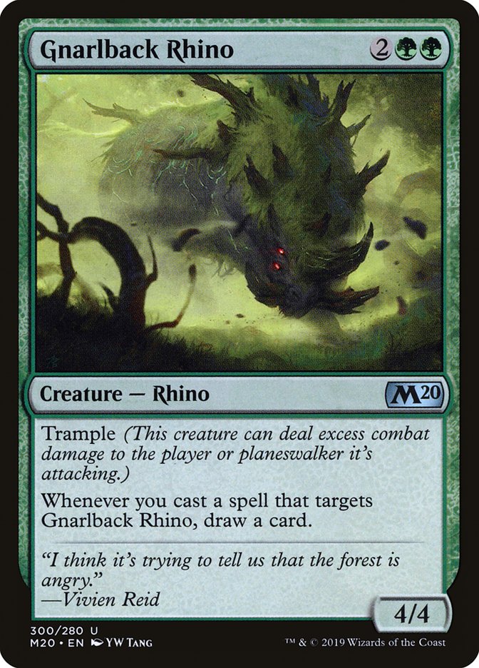 Gnarlback Rhino [Core Set 2020] | Nerdhalla Games