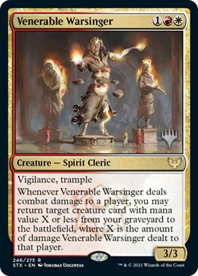 Venerable Warsinger (Promo Pack) [Strixhaven: School of Mages Promos] | Nerdhalla Games