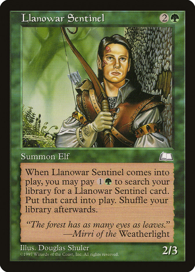 Llanowar Sentinel [Weatherlight] | Nerdhalla Games