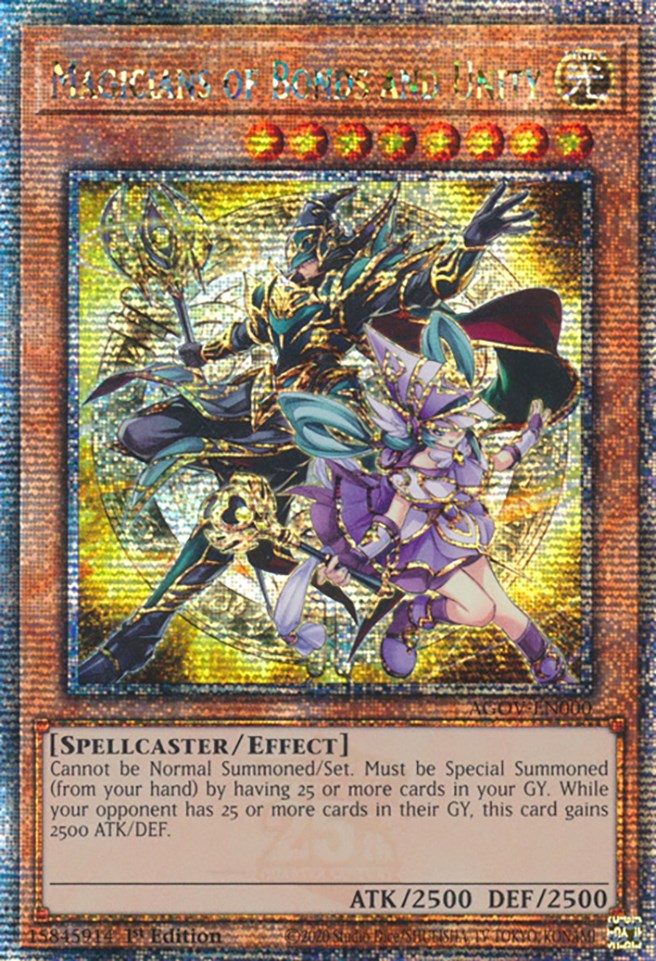 Magicians of Bonds and Unity (Quarter Century Secret Rare) [AGOV-EN000] Quarter Century Secret Rare | Nerdhalla Games