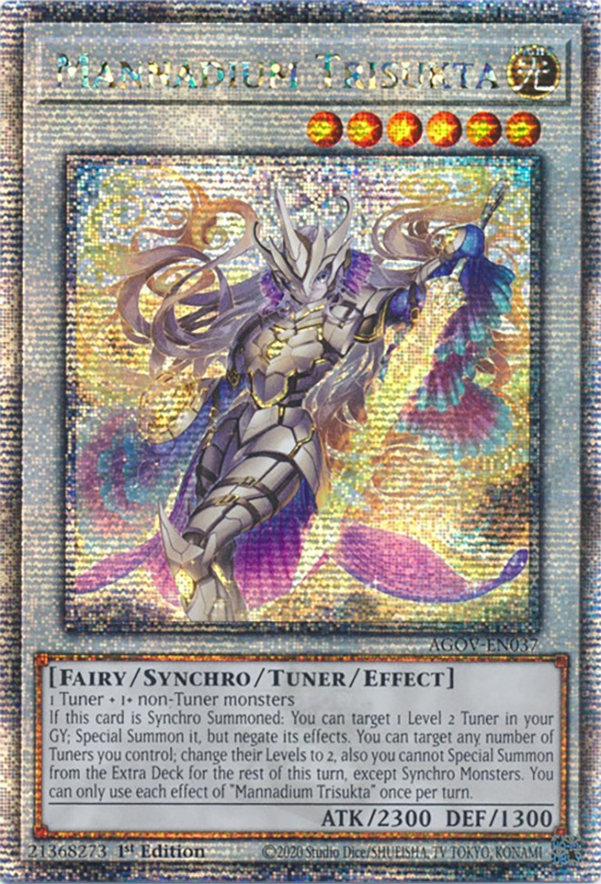 Mannadium Trisukta (Quarter Century Secret Rare) [AGOV-EN037] Quarter Century Secret Rare | Nerdhalla Games