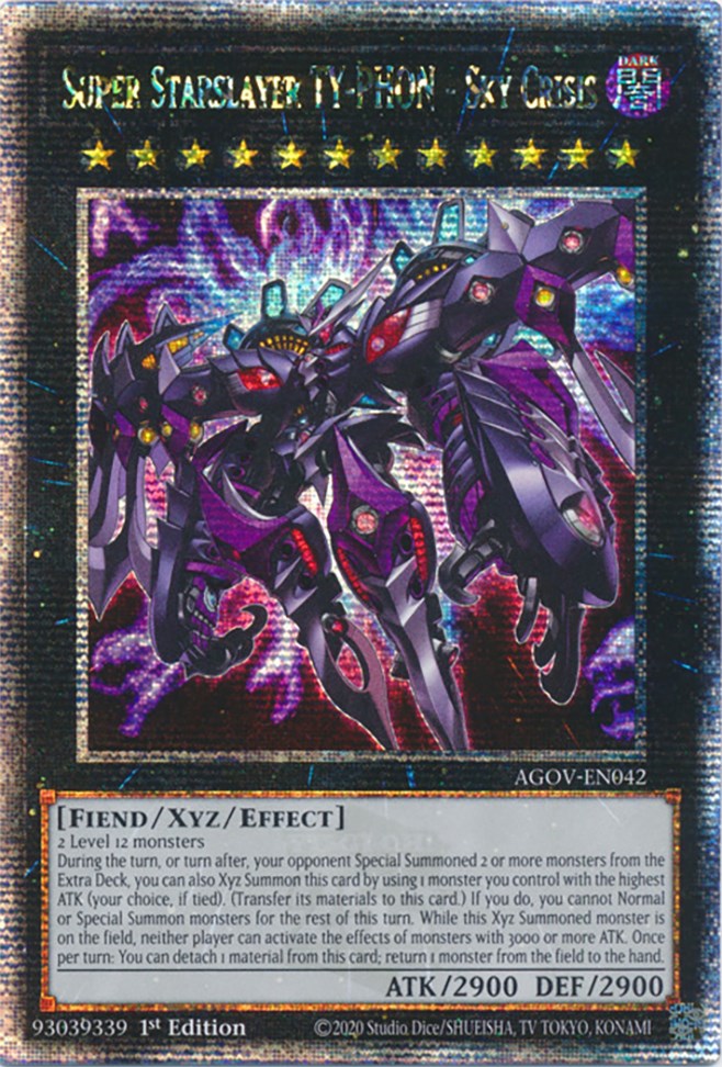 Super Starslayer TY-PHON - Sky Crisis (Quarter Century Secret Rare) [AGOV-EN042] Quarter Century Secret Rare | Nerdhalla Games