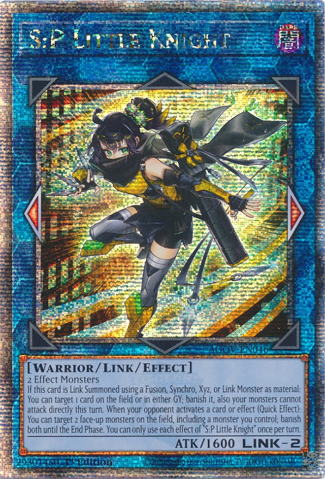 S:P Little Knight (Quarter Century Secret Rare) [AGOV-EN046] Quarter Century Secret Rare | Nerdhalla Games