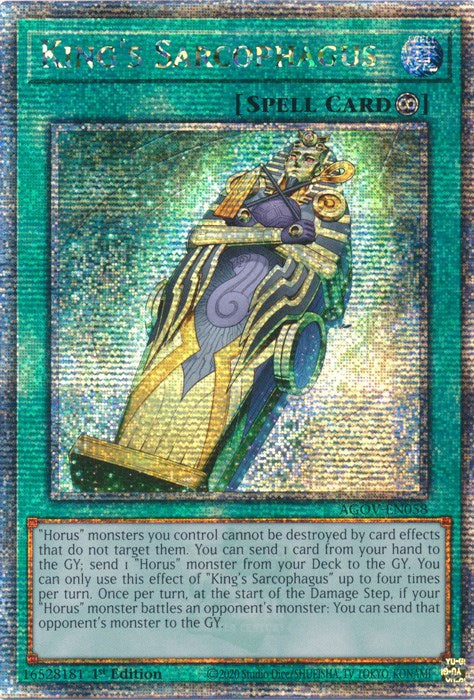 King's Sarcophagus (Quarter Century Secret Rare) [AGOV-EN058] Quarter Century Secret Rare | Nerdhalla Games