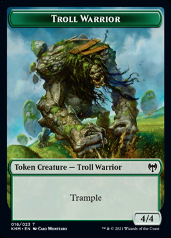 Troll Warrior Token [Kaldheim] | Nerdhalla Games