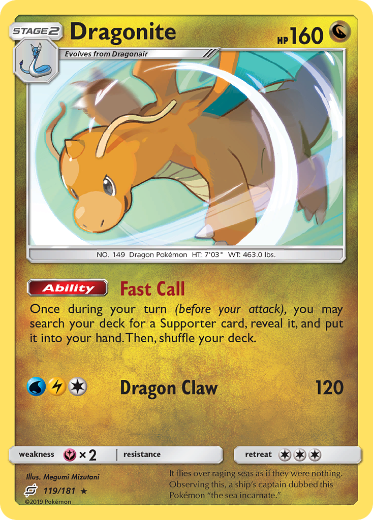 Dragonite (119/181) [Sun & Moon: Team Up] | Nerdhalla Games