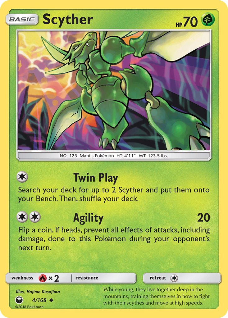 Scyther (4/168) [Sun & Moon: Celestial Storm] | Nerdhalla Games