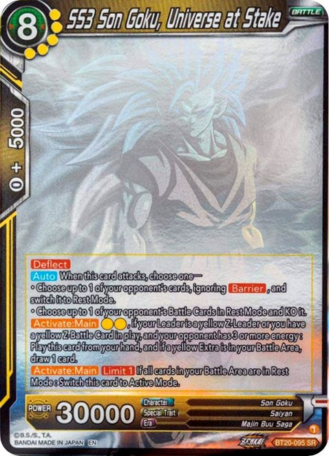 SS3 Son Goku, Universe at Stake (Hologram) (BT20-095) [Power Absorbed] | Nerdhalla Games