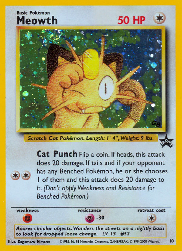 Meowth (10) [Wizards of the Coast: Black Star Promos] | Nerdhalla Games