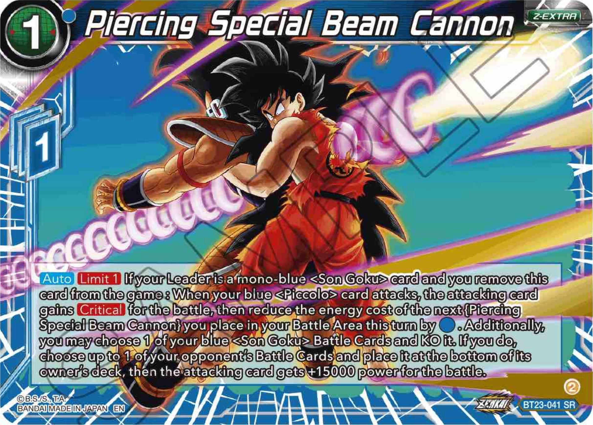 Piercing Special Beam Cannon (BT23-041) [Perfect Combination] | Nerdhalla Games