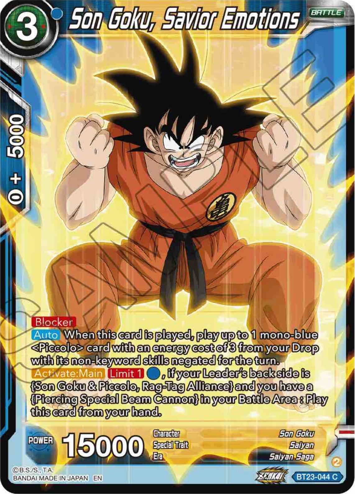 Son Goku, Savior Emotions (BT23-044) [Perfect Combination] | Nerdhalla Games