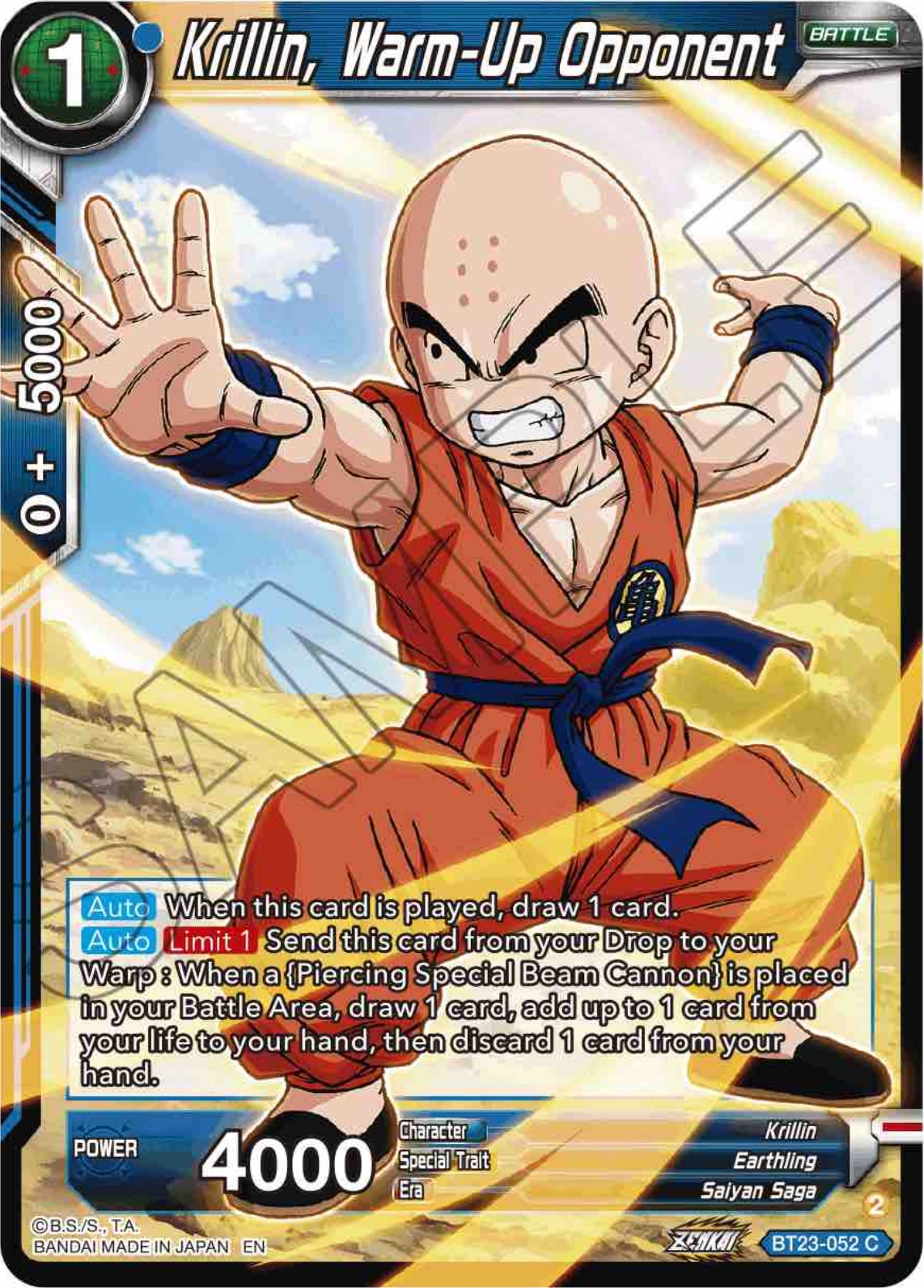 Krillin, Warm-Up Opponent (BT23-052) [Perfect Combination] | Nerdhalla Games