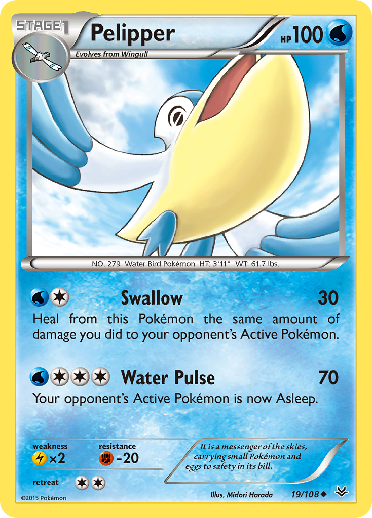 Pelipper (19/108) [XY: Roaring Skies] | Nerdhalla Games