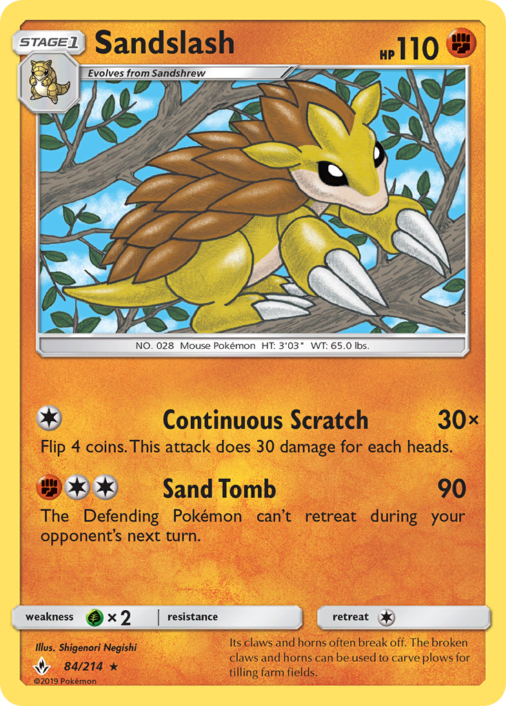 Sandslash (84/214) [Sun & Moon: Unbroken Bonds] | Nerdhalla Games