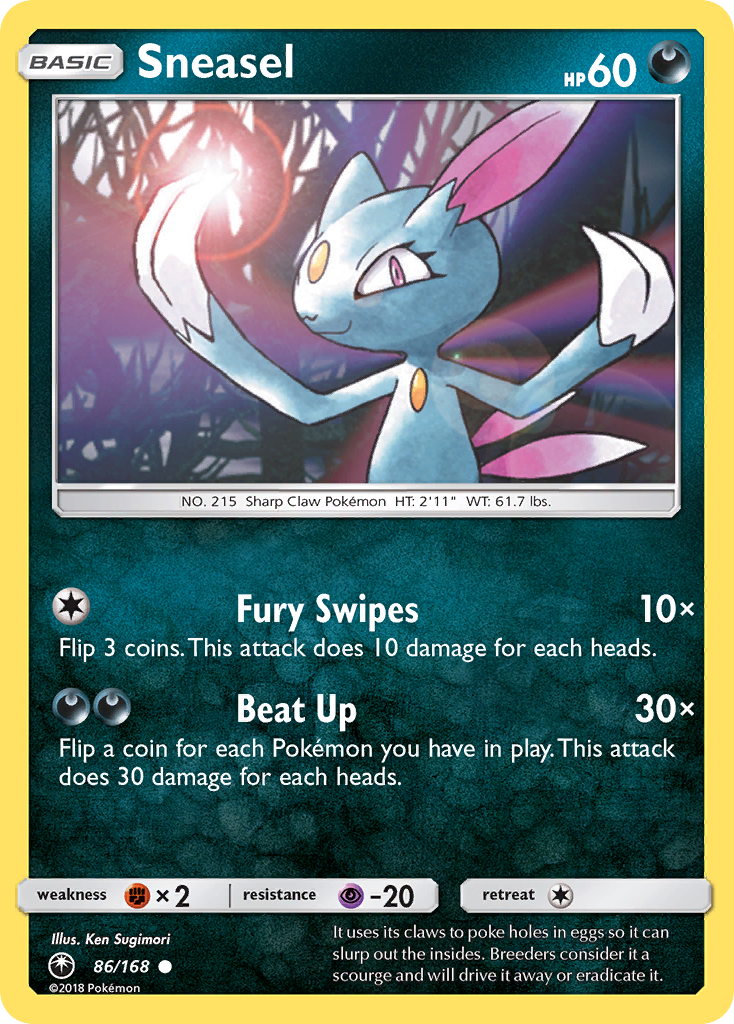 Sneasel (86/168) [Sun & Moon: Celestial Storm] | Nerdhalla Games