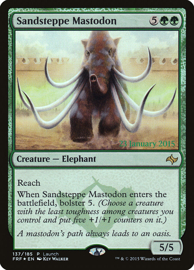 Sandsteppe Mastodon (Launch) [Fate Reforged Prerelease Promos] | Nerdhalla Games