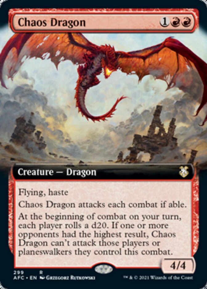 Chaos Dragon (Extended) [Dungeons & Dragons: Adventures in the Forgotten Realms Commander] | Nerdhalla Games