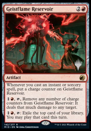 Geistflame Reservoir (Promo Pack) [Innistrad: Midnight Hunt Promos] | Nerdhalla Games