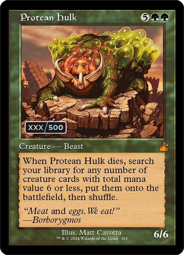 Protean Hulk (Retro) (Serialized) [Ravnica Remastered] | Nerdhalla Games