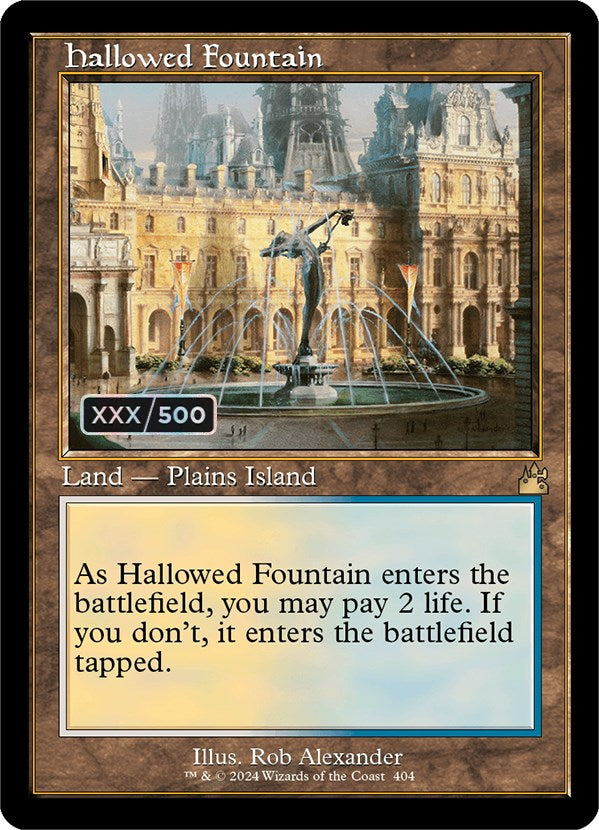 Hallowed Fountain (Retro) (Serialized) [Ravnica Remastered] | Nerdhalla Games