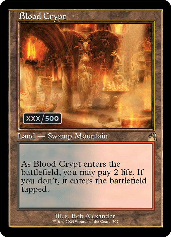 Blood Crypt (Retro) (Serialized) [Ravnica Remastered] | Nerdhalla Games