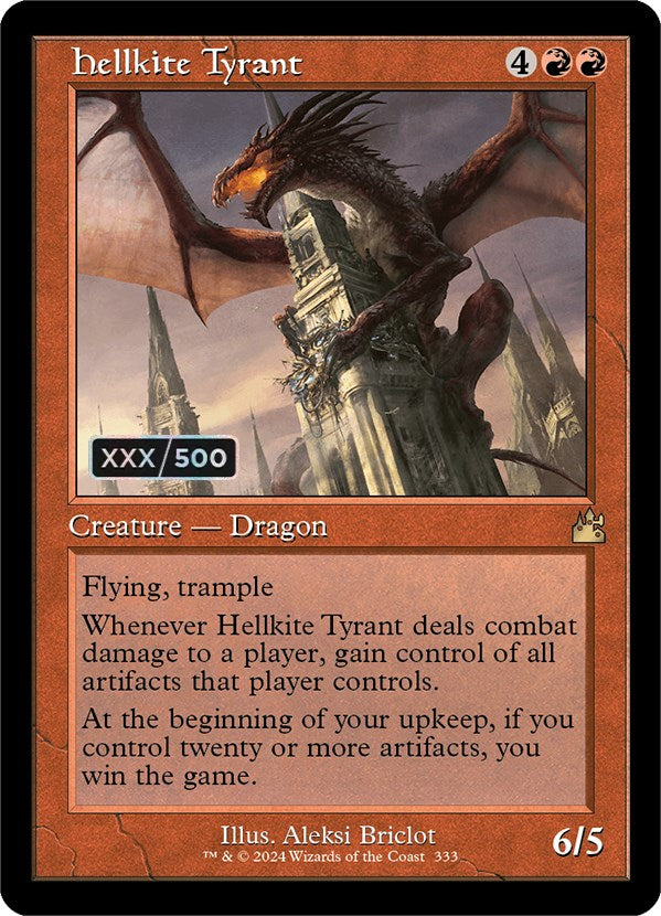 Hellkite Tyrant (Retro) (Serialized) [Ravnica Remastered] | Nerdhalla Games