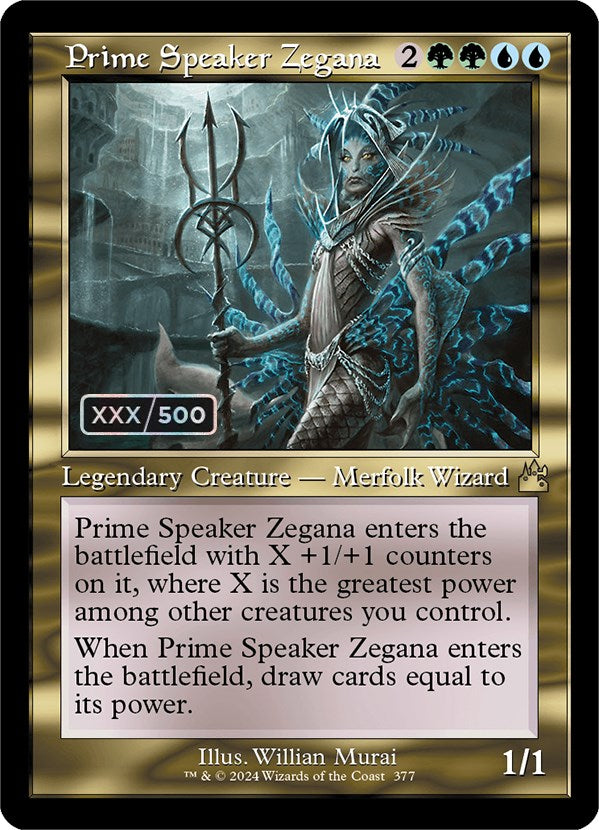 Prime Speaker Zegana (Retro) (Serialized) [Ravnica Remastered] | Nerdhalla Games